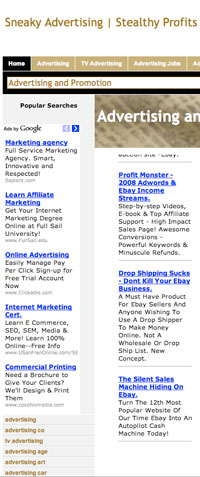 Sneaky Advertising doesn't work.